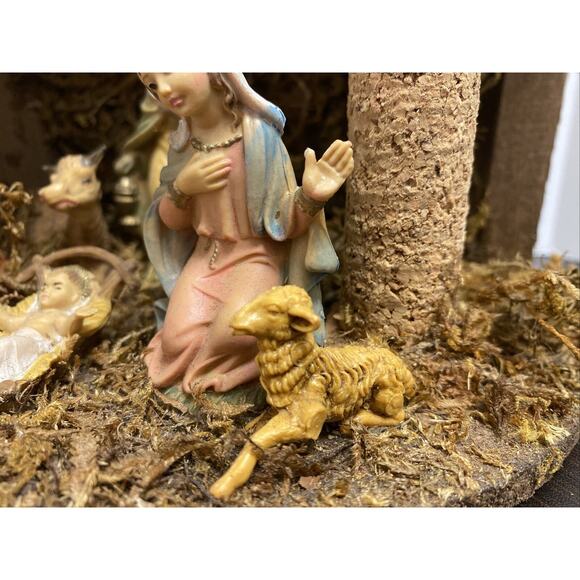Nativity Scene Set 9 Piece Figurine Made in Italy Handmade Christmas Vintage - Picture 15 of 15